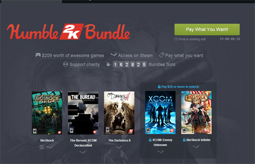 Humble Bundle – 2K Spiele wie Bioshock zum Schnäppchen-Preis