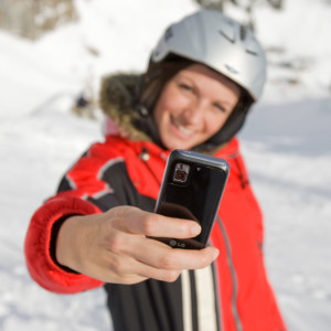 Smartphone im Winter